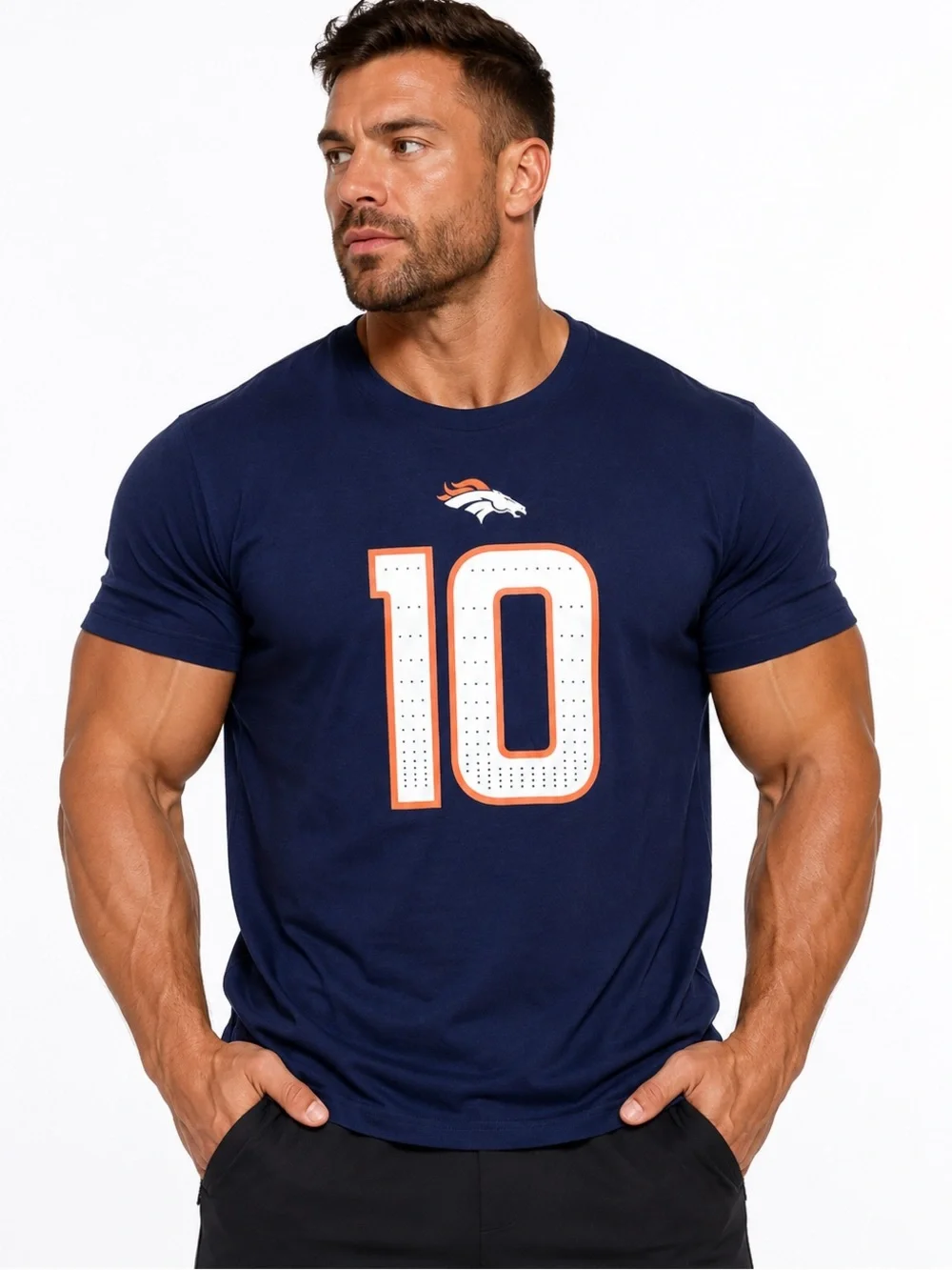 Denver Broncos Bo Nix #10 T-shirt size 3X NEW Nike NFL